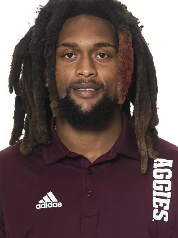 COLLEGE STATION, TX - June 02, 2022 - Brian George during football headshots in College Station, TX. Photo By Brendall O'Banon/Texas A&M Athletics