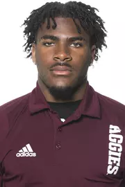 COLLEGE STATION, TX - June 02, 2022 - Deuce Harmon during football headshots in College Station, TX. Photo By Brendall O'Banon/Texas A&M Athletics