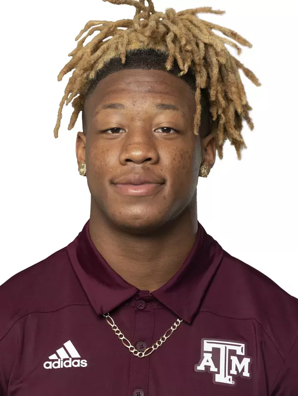 COLLEGE STATION, TX - APRIL 13, 2021 - during Football headshots in College Station, TX. Photo By Craig Bisacre/Texas A&M Athletics