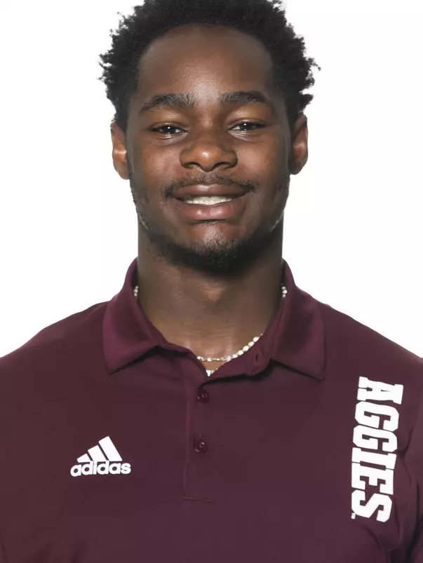 COLLEGE STATION, TX - June 02, 2022 - Jacoby Mathews during football headshots in College Station, TX. Photo By Brendall O'Banon/Texas A&M Athletics