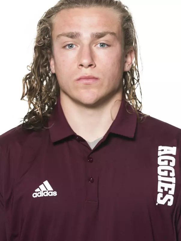 COLLEGE STATION, TX - June 02, 2022 - Tyndall McNamara during football headshots in College Station, TX. Photo By Brendall O'Banon/Texas A&M Athletics