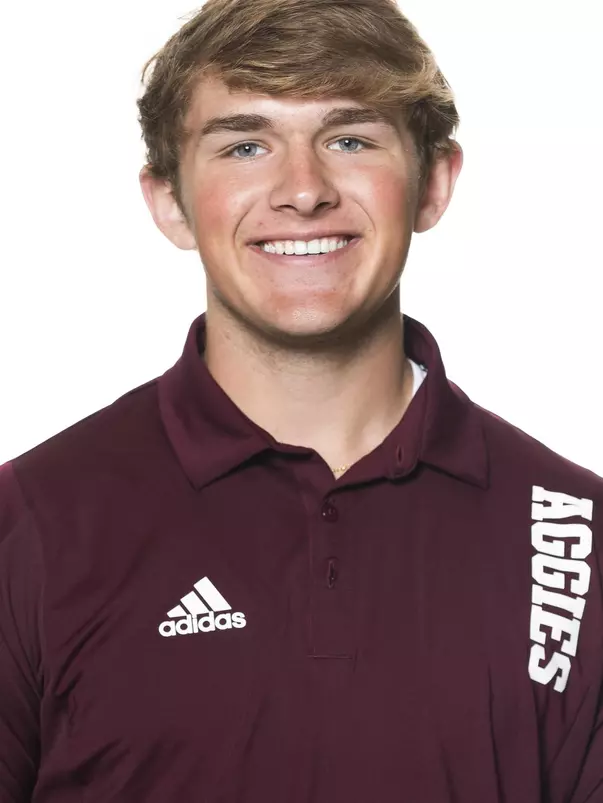 COLLEGE STATION, TX - June 02, 2022 - Ethan Moczulski during football headshots in College Station, TX. Photo By Brendall O'Banon/Texas A&M Athletics