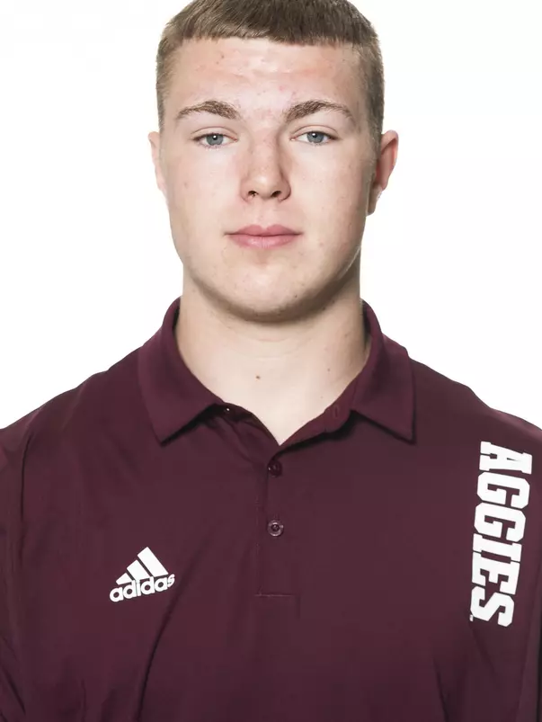 COLLEGE STATION, TX - June 02, 2022 - Theodor Melin Ohrstrom during football headshots in College Station, TX. Photo By Brendall O'Banon/Texas A&M Athletics