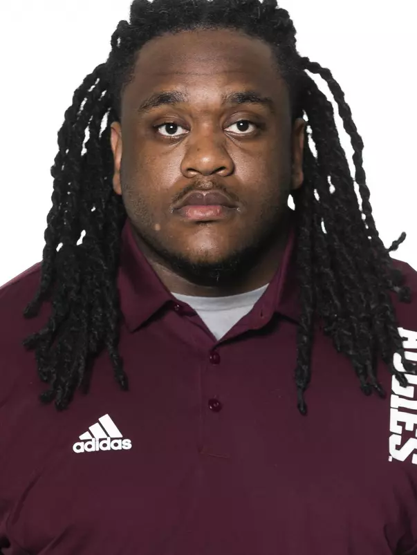 COLLEGE STATION, TX - June 02, 2022 - Micaiah Overton during football headshots in College Station, TX. Photo By Brendall O'Banon/Texas A&M Athletics