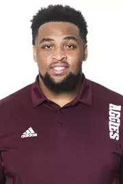 COLLEGE STATION, TX - June 02, 2022 - Layden Robinson during football headshots in College Station, TX. Photo By Brendall O'Banon/Texas A&M Athletics