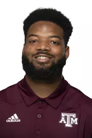 COLLEGE STATION, TX - APRIL 13, 2021 - during Football headshots in College Station, TX. Photo By Craig Bisacre/Texas A&M Athletics