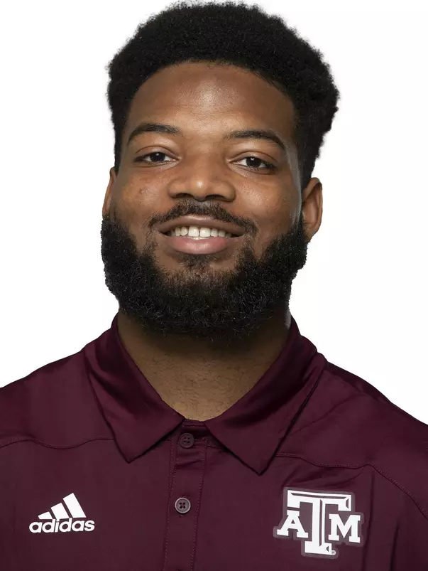 COLLEGE STATION, TX - APRIL 13, 2021 - during Football headshots in College Station, TX. Photo By Craig Bisacre/Texas A&M Athletics