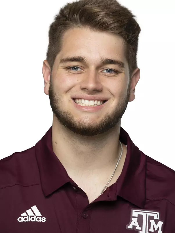 COLLEGE STATION, TX - APRIL 13, 2021 - during Football headshots in College Station, TX. Photo By Craig Bisacre/Texas A&M Athletics