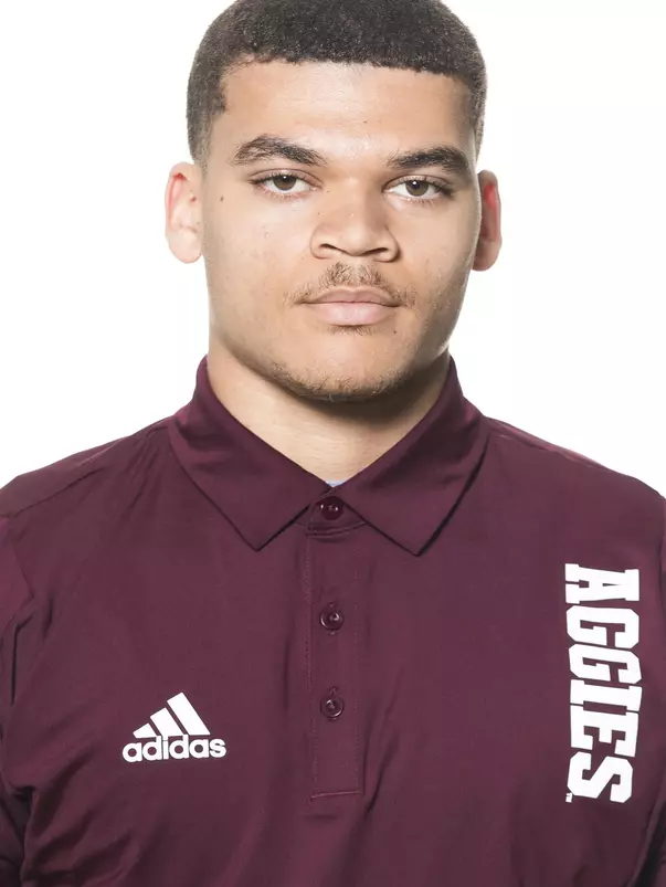 COLLEGE STATION, TX - June 02, 2022 - Keith Steptoe during football headshots in College Station, TX. Photo By Brendall O'Banon/Texas A&M Athletics