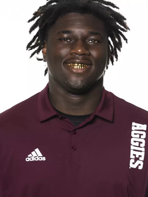 COLLEGE STATION, TX - June 02, 2022 - Shemeir Stewart during football headshots in College Station, TX. Photo By Brendall O'Banon/Texas A&M Athletics
