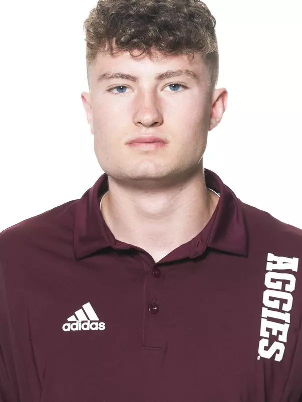 COLLEGE STATION, TX - June 02, 2022 - Caleb Surber during football headshots in College Station, TX. Photo By Brendall O'Banon/Texas A&M Athletics