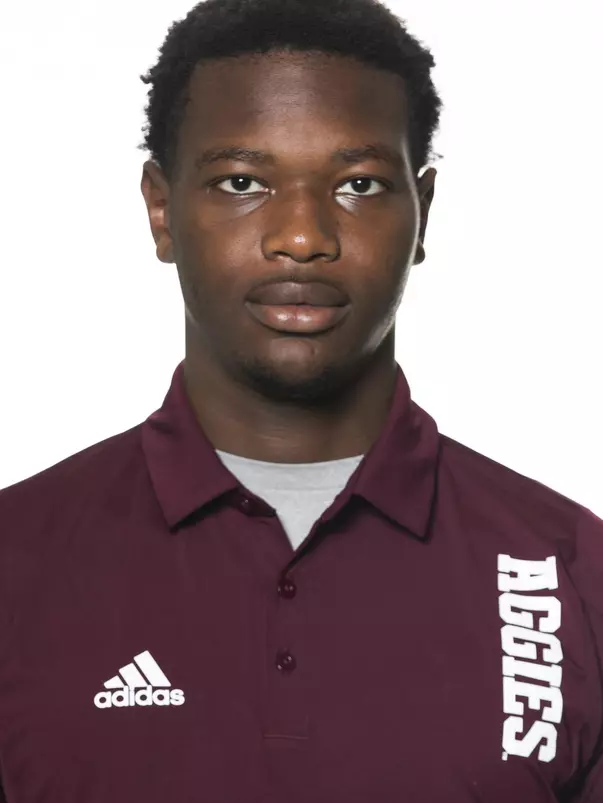 COLLEGE STATION, TX - June 02, 2022 - Malick Sylla during football headshots in College Station, TX. Photo By Brendall O'Banon/Texas A&M Athletics