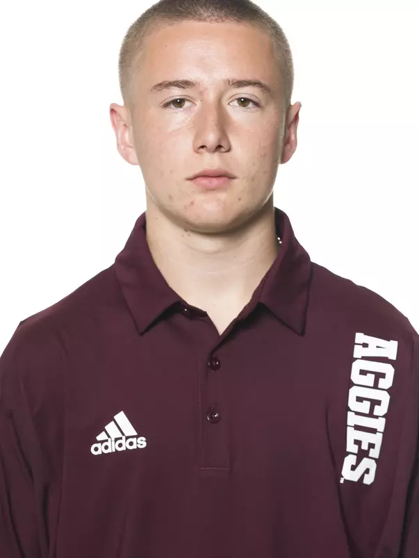 COLLEGE STATION, TX - June 02, 2022 - Hunter Vivaldi during football headshots in College Station, TX. Photo By Brendall O'Banon/Texas A&M Athletics