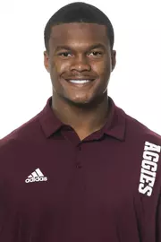 COLLEGE STATION, TX - June 02, 2022 - André White during football headshots in College Station, TX. Photo By Brendall O'Banon/Texas A&M Athletics