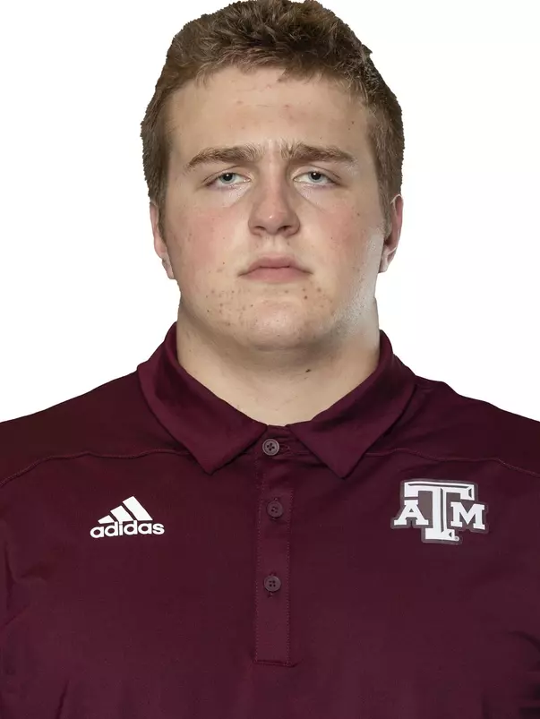 COLLEGE STATION, TX - MARCH 10, 2021 - Trey Zuhn during football rookie headshots in College Station, TX. Photo By Craig Bisacre/Texas A&M Athletics
