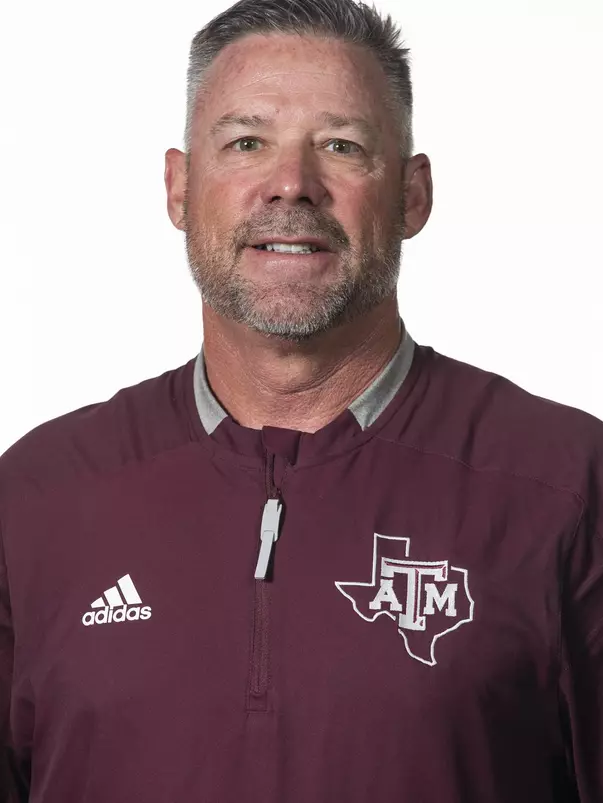 COLLEGE STATION, TX - June 20, 2022 - Texas A&M Softball Assistant Coach Jeff Harger during softball headshot day in College Station, TX. Photo By Aiden Shertzer/Texas A&M Athletics