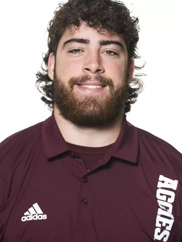 COLLEGE STATION, TX - June 02, 2022 - Levi Hancock during football headshots in College Station, TX. Photo By Brendall O'Banon/Texas A&M Athletics