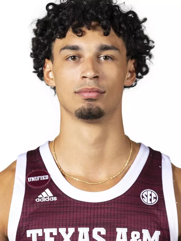 COLLEGE STATION, TX - July 20, 2022 - Andre Gordon during Texas A&M Aggies Men's Basketball photo day in College Station, TX. Photo By Brendall O'Banon/Texas A&M Athletics