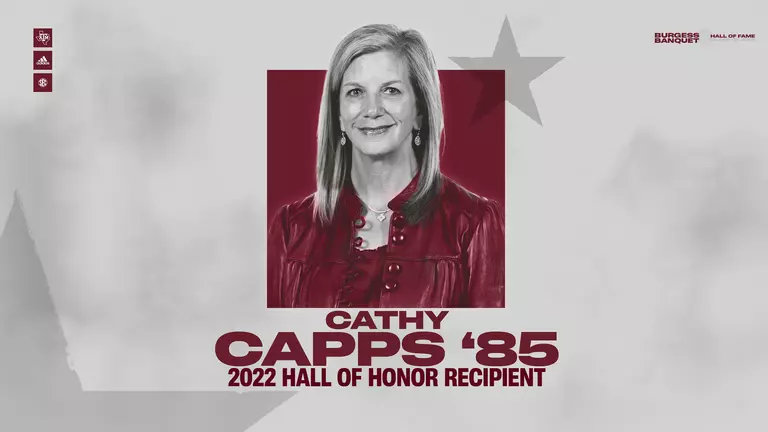 Cathy Capps Named to Texas A&M 2022 Hall of Honor