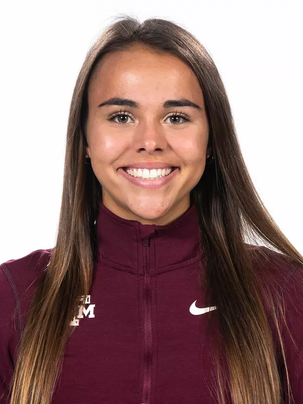 COLLEGE STATION, TX - August 18, 2022 - Gemma Goddard during Texas A&M Aggies Cross Country photo day in College Station, TX. Photo By Craig Bisacre/Texas A&M Athletics