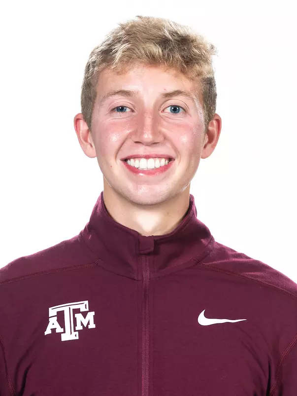COLLEGE STATION, TX - August 18, 2022 - Kyle Johnson during Texas A&M Aggies Cross Country photo day in College Station, TX. Photo By Craig Bisacre/Texas A&M Athletics