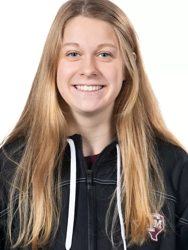 COLLEGE STATION, TX - September 08, 2022 - Charlotte Longbottom during Texas A&M Aggies Swimming & Diving photo day in College Station, TX. Photo By Craig Bisacre/Texas A&M Athletics