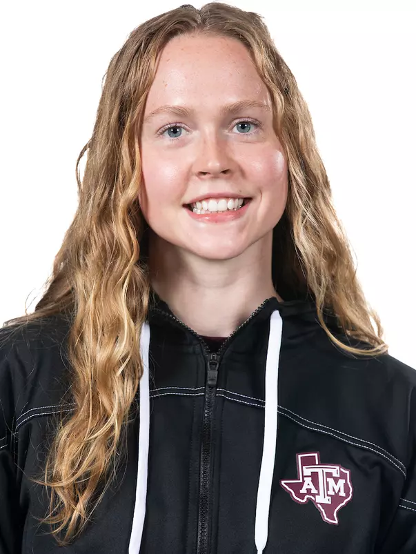COLLEGE STATION, TX - September 08, 2022 - Andrea Perttula during Texas A&M Aggies Swimming & Diving photo day in College Station, TX. Photo By Craig Bisacre/Texas A&M Athletics