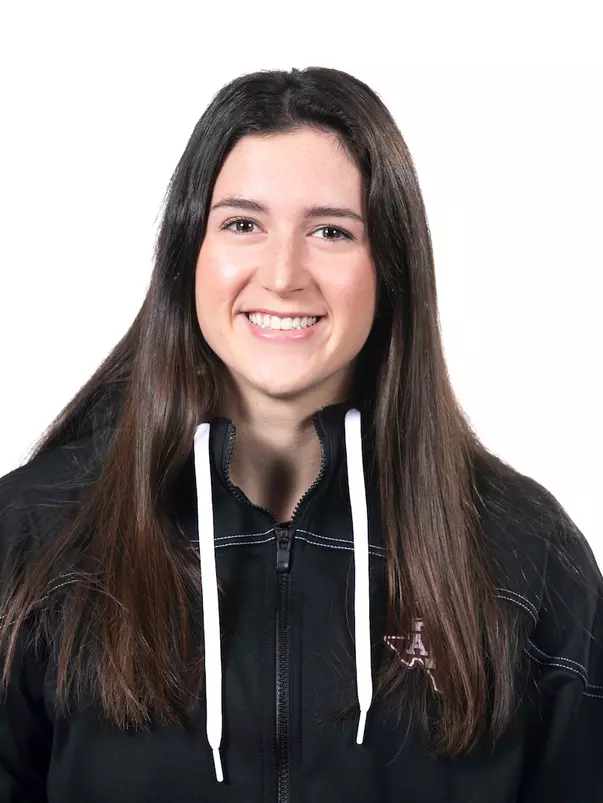 COLLEGE STATION, TX - September 08, 2022 - Olivia Theall during Texas A&M Aggies Swimming & Diving photo day in College Station, TX. Photo By Evan Pilat/Texas A&M Athletics