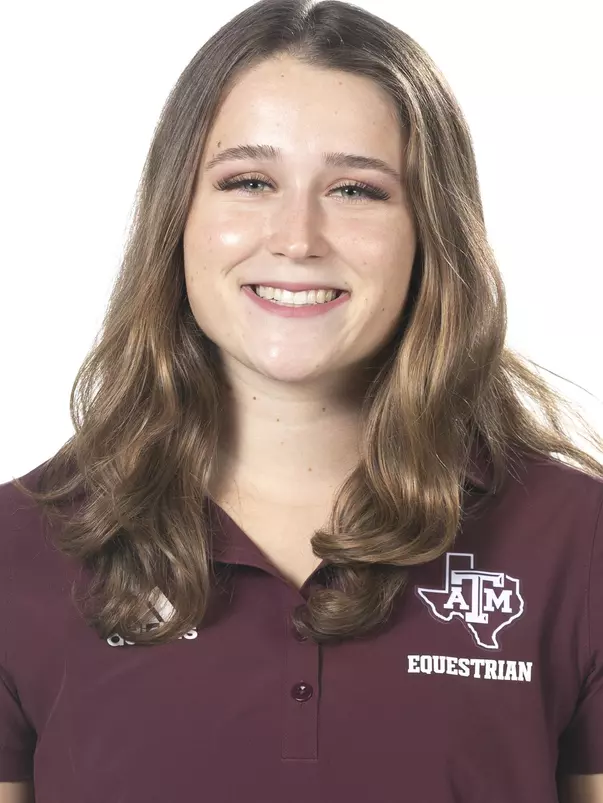 COLLEGE STATION, TX - August 23, 2022 - Claire Beesaw during Texas A&M Aggies Equestrian headshot day in College Station, TX. Photo By Aiden Shertzer/Texas A&M Athletics