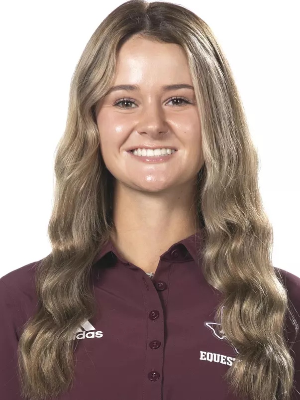 COLLEGE STATION, TX - August 23, 2022 - Maggie Nealon during Texas A&M Aggies Equestrian headshot day in College Station, TX. Photo By Aiden Shertzer/Texas A&M Athletics
