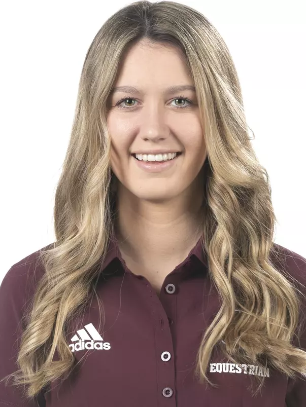 COLLEGE STATION, TX - August 23, 2022 - Morgan Rosia during Texas A&M Aggies Equestrian headshot day in College Station, TX. Photo By Aiden Shertzer/Texas A&M Athletics
