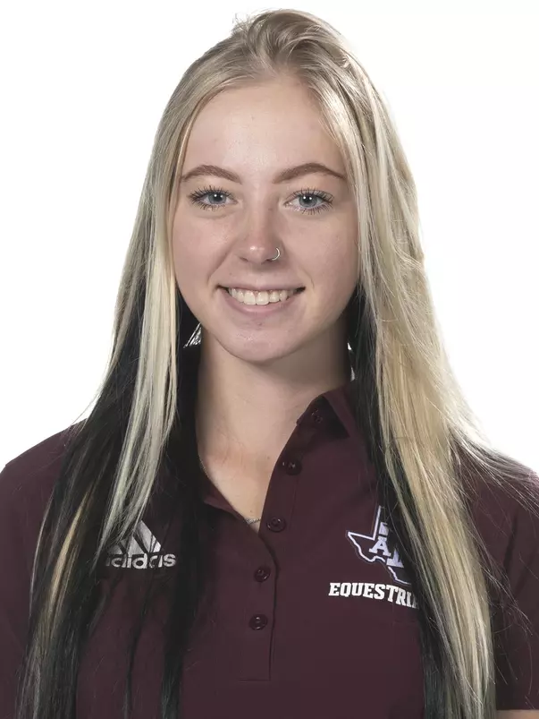 COLLEGE STATION, TX - August 23, 2022 - Ashley Scofield during Texas A&M Aggies Equestrian headshot day in College Station, TX. Photo By Aiden Shertzer/Texas A&M Athletics