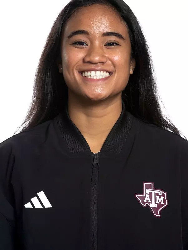 COLLEGE STATION, TX - September 14, 2023 - Desirae Mangaoang during Texas A&M Aggies Swimming & Diving photo day in College Station, TX. Photo By Evan Pilat/Texas A&M Athletics
