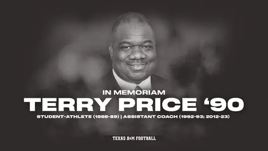 Aggie Family Mourns Loss of Football Defensive Ends Coach Terry Price '90