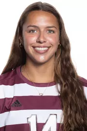 COLLEGE STATION, TX - July 20, 2023 - Midfielder Carissa Boeckmann #14 of the Texas A&M Aggies during Texas A&M Aggies Soccer photo day in College Station, TX. Photo By Ethan Mito/Texas A&M Athletics