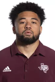 COLLEGE STATION, TX - July 31, 2023 -  Linebacker Danny Lockhart Jr. #54 of the Texas A&M Aggies during staff headshot in College Station, TX. Photo By Ethan Mito/Texas A&M Athletics