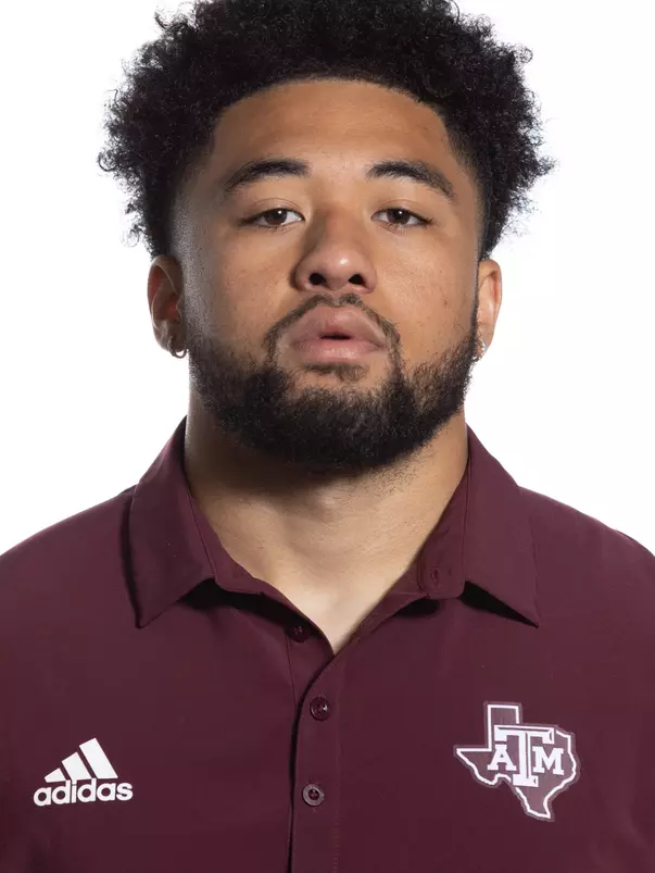 COLLEGE STATION, TX - July 31, 2023 -  Linebacker Danny Lockhart Jr. #54 of the Texas A&M Aggies during staff headshot in College Station, TX. Photo By Ethan Mito/Texas A&M Athletics