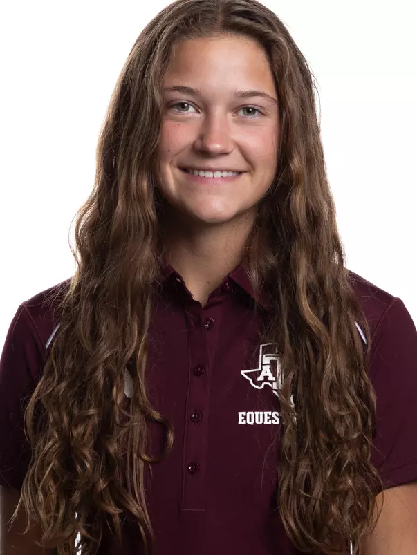 COLLEGE STATION, TX - August 16, 2023 - Kendall Austin of the Texas A&M Aggies during Texas A&M Aggies Equestrian photo day in College Station, TX. Photo By Wesley Bowers/Texas A&M Athletics