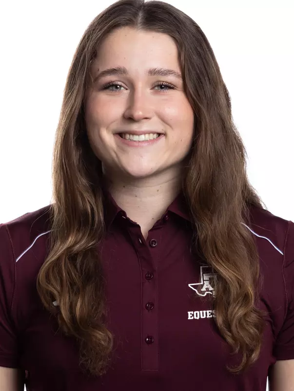 COLLEGE STATION, TX - August 16, 2023 - Claire Beesaw of the Texas A&M Aggies during Texas A&M Aggies Equestrian photo day in College Station, TX. Photo By Wesley Bowers/Texas A&M Athletics
