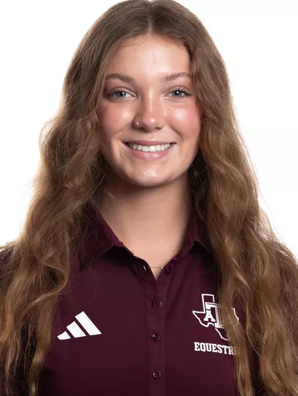 COLLEGE STATION, TX - August 16, 2023 - Meagan Braun of the Texas A&M Aggies during Texas A&M Aggies Equestrian photo day in College Station, TX. Photo By Wesley Bowers/Texas A&M Athletics