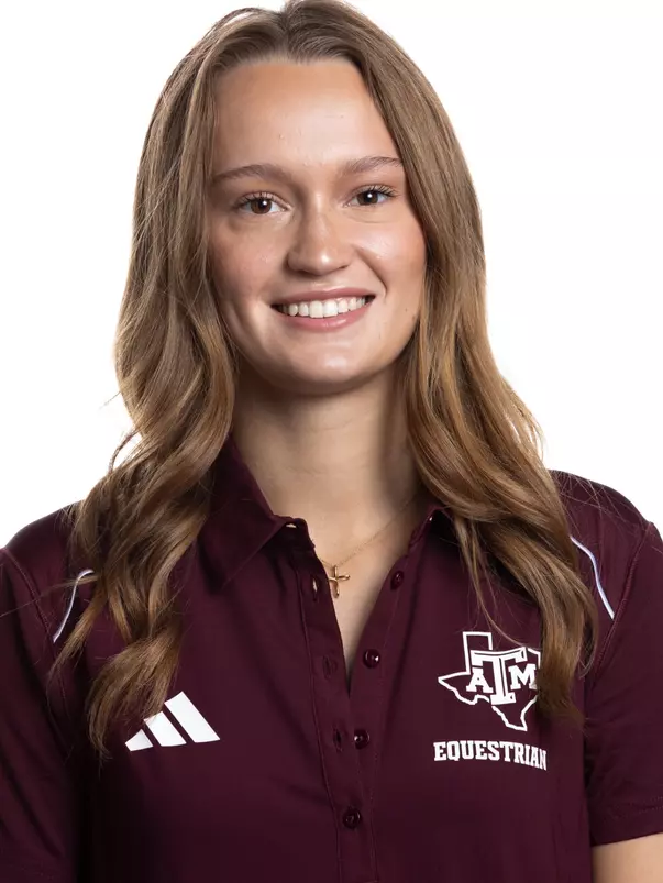 COLLEGE STATION, TX - August 16, 2023 - Avery DeYoung of the Texas A&M Aggies during Texas A&M Aggies Equestrian photo day in College Station, TX. Photo By Wesley Bowers/Texas A&M Athletics