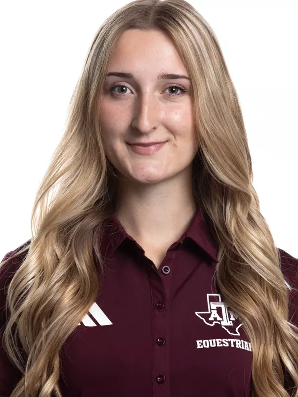 COLLEGE STATION, TX - August 16, 2023 - Ellie Gerbrandt of the Texas A&M Aggies during Texas A&M Aggies Equestrian photo day in College Station, TX. Photo By Wesley Bowers/Texas A&M Athletics