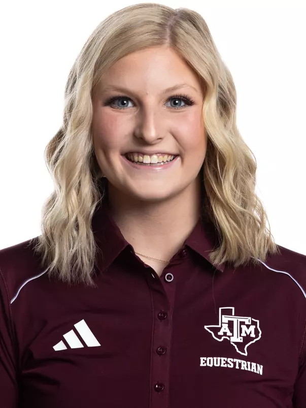 COLLEGE STATION, TX - August 16, 2023 - Anna Harris of the Texas A&M Aggies during Texas A&M Aggies Equestrian photo day in College Station, TX. Photo By Wesley Bowers/Texas A&M Athletics