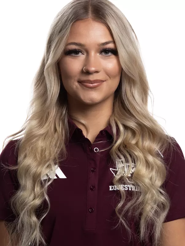 COLLEGE STATION, TX - August 16, 2023 - Kyla Jackson of the Texas A&M Aggies during Texas A&M Aggies Equestrian photo day in College Station, TX. Photo By Wesley Bowers/Texas A&M Athletics