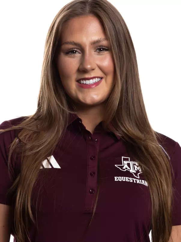 COLLEGE STATION, TX - August 16, 2023 - Ella McCullough of the Texas A&M Aggies during Texas A&M Aggies Equestrian photo day in College Station, TX. Photo By Wesley Bowers/Texas A&M Athletics