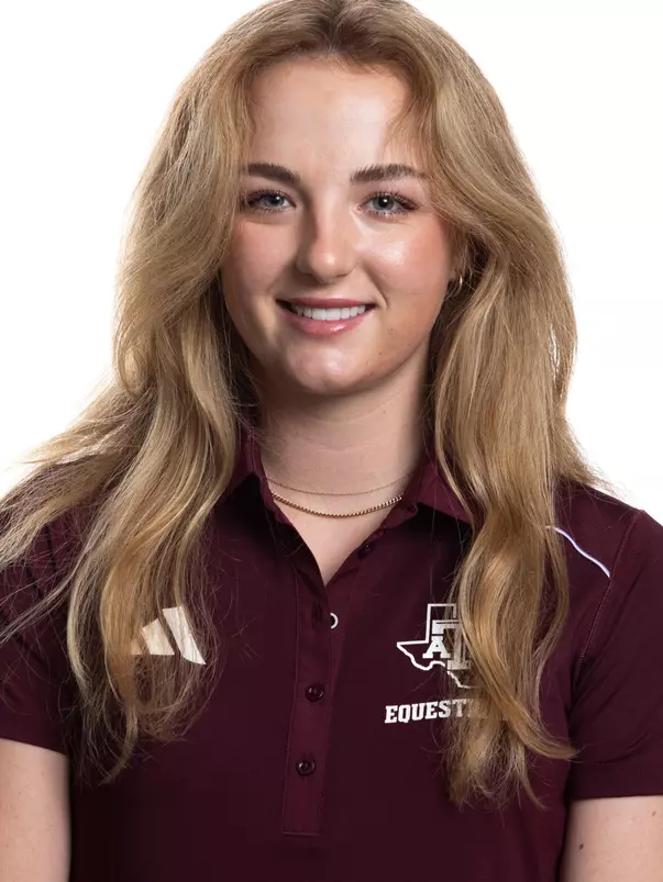 COLLEGE STATION, TX - August 16, 2023 - Nicole McMillion of the Texas A&M Aggies during Texas A&M Aggies Equestrian photo day in College Station, TX. Photo By Wesley Bowers/Texas A&M Athletics