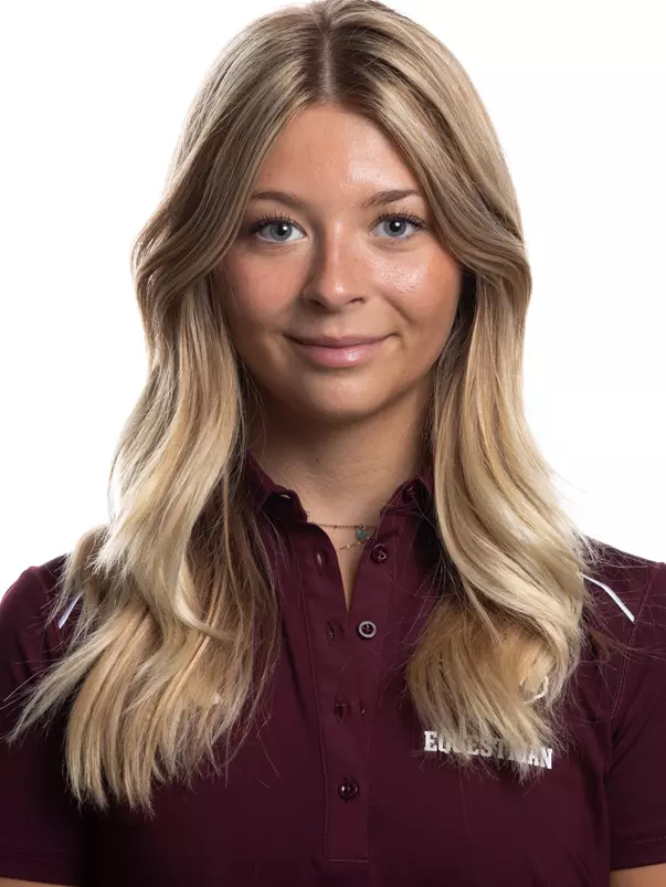 COLLEGE STATION, TX - August 16, 2023 - Kacey Murphy of the Texas A&M Aggies during Texas A&M Aggies Equestrian photo day in College Station, TX. Photo By Wesley Bowers/Texas A&M Athletics