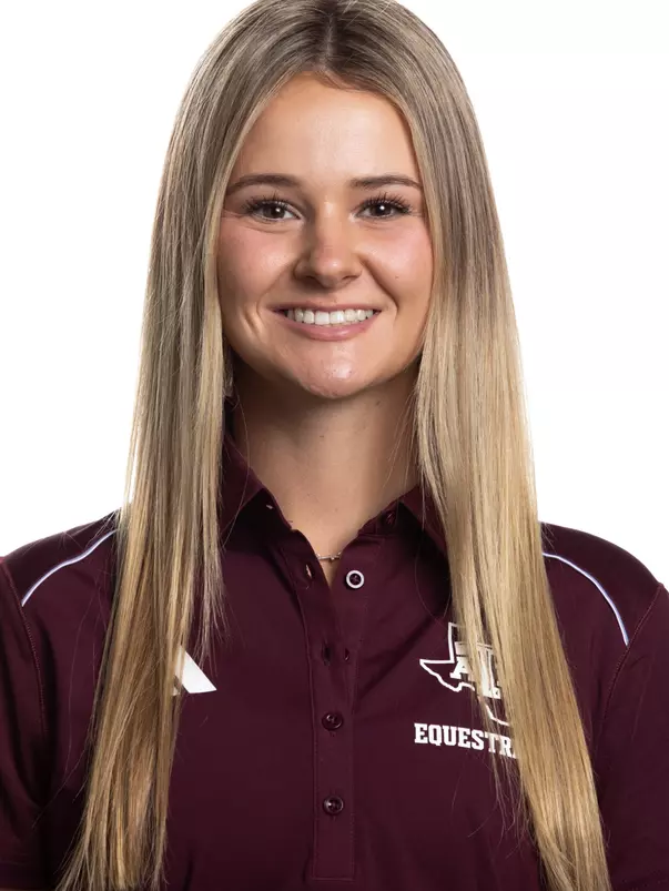 COLLEGE STATION, TX - August 16, 2023 - Maggie Nealon of the Texas A&M Aggies during Texas A&M Aggies Equestrian photo day in College Station, TX. Photo By Wesley Bowers/Texas A&M Athletics