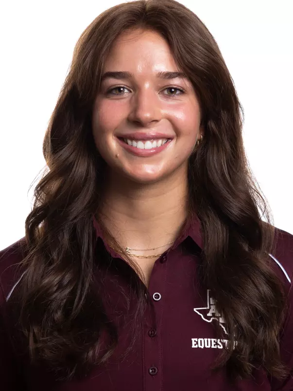 COLLEGE STATION, TX - August 16, 2023 - Maeve O?Donovan of the Texas A&M Aggies during Texas A&M Aggies Equestrian photo day in College Station, TX. Photo By Wesley Bowers/Texas A&M Athletics