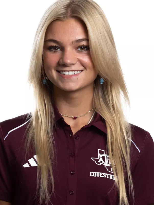 COLLEGE STATION, TX - August 16, 2023 - Ella Roberts of the Texas A&M Aggies during Texas A&M Aggies Equestrian photo day in College Station, TX. Photo By Wesley Bowers/Texas A&M Athletics
